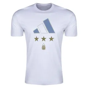 adidas Argentina World Cup Winners T-Shirt (White) Multi Panel Design