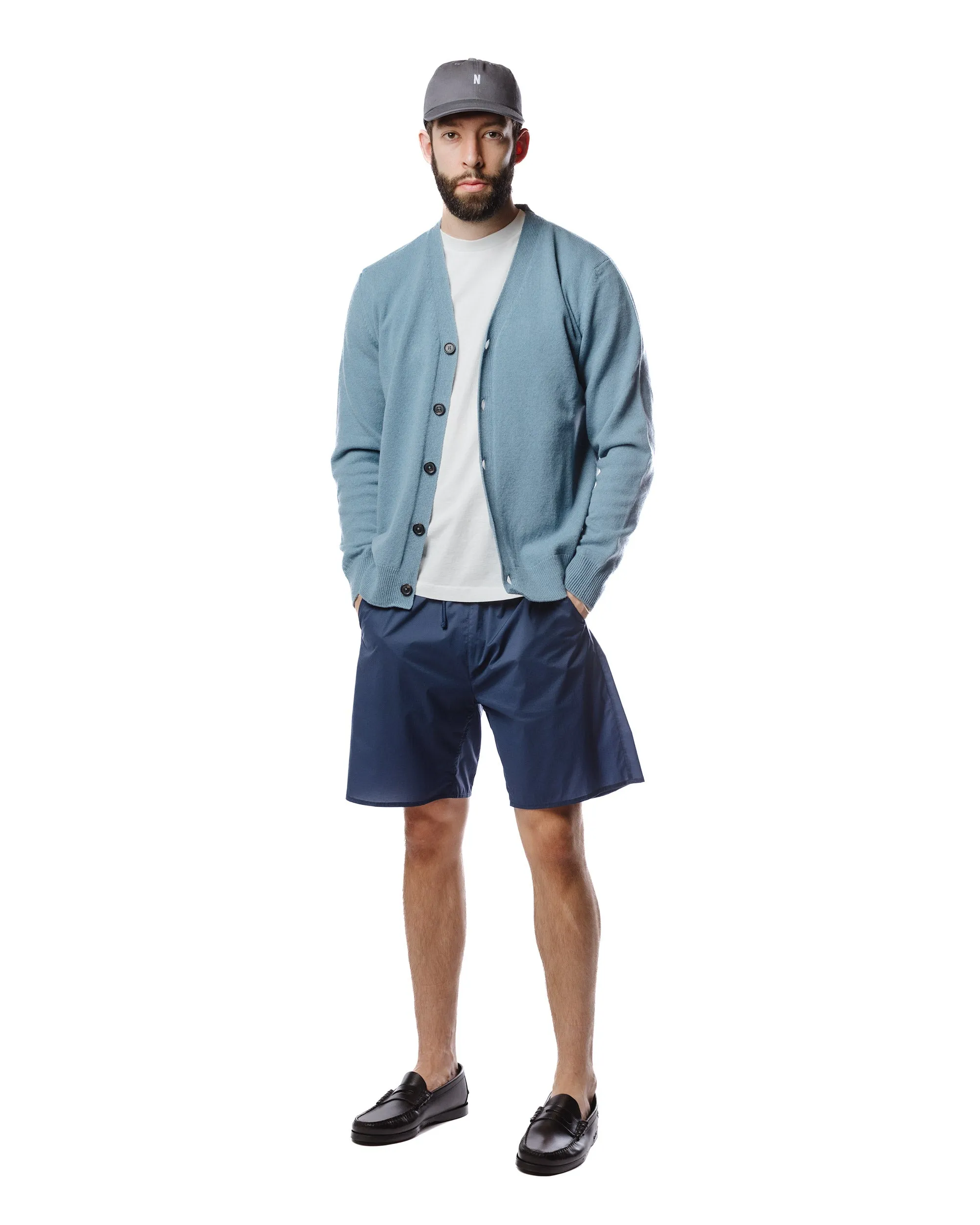 Warm Essentials Backpacking Essential Norse Projects Adam Lambswool Light Stone Blue