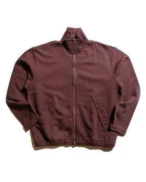 Norse Projects Bjorn Relaxed Organic Loopback Track Jacket Mahogany Daily Fit