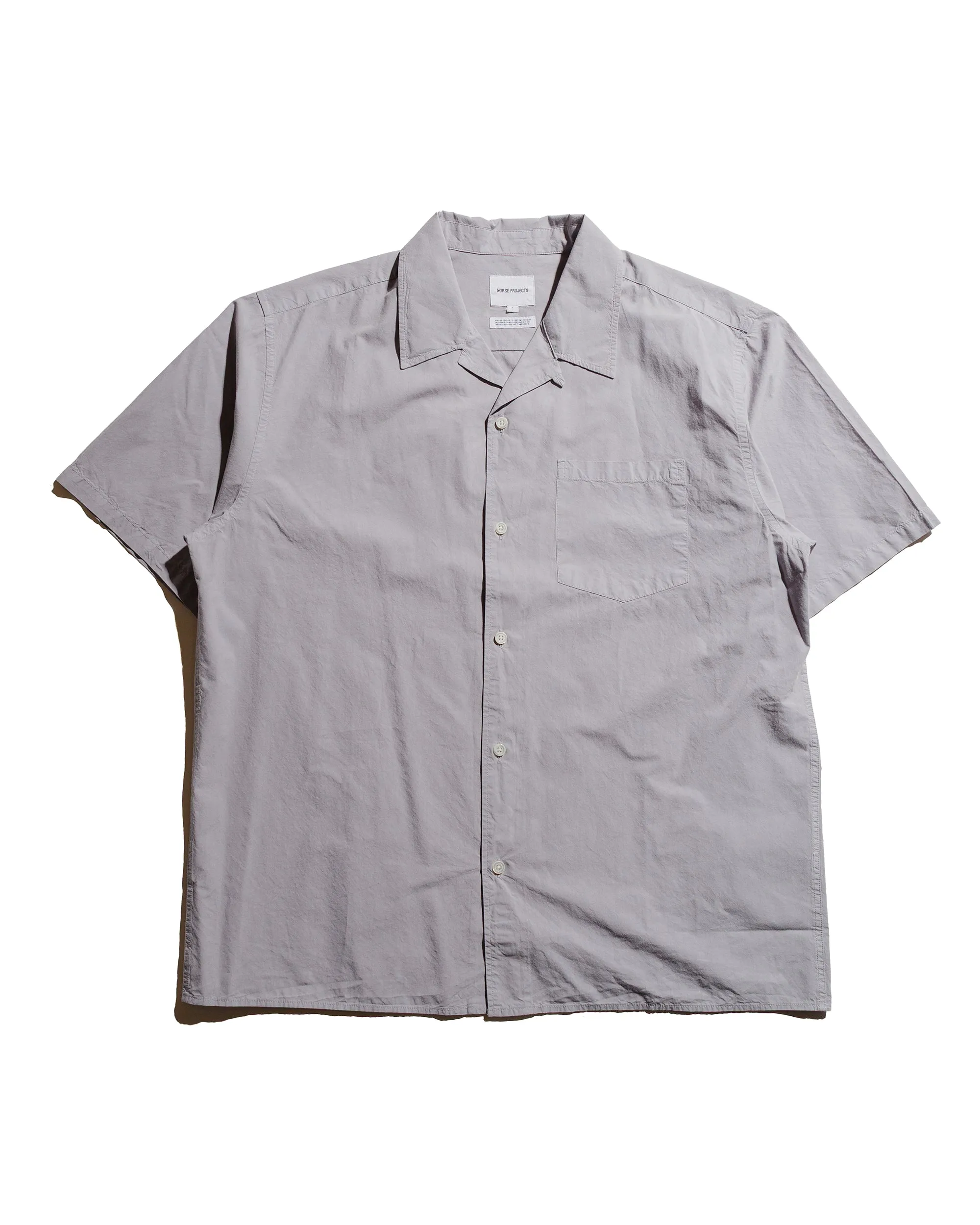 Norse Projects Carsten Cotton Tencel Shirt Crocus Purple Beach Attire