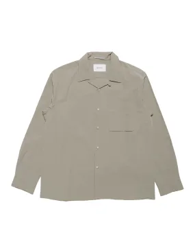 Tagless Design Fashion Forward Norse Projects Carsten Travel Light Shirt LS Concrete Grey