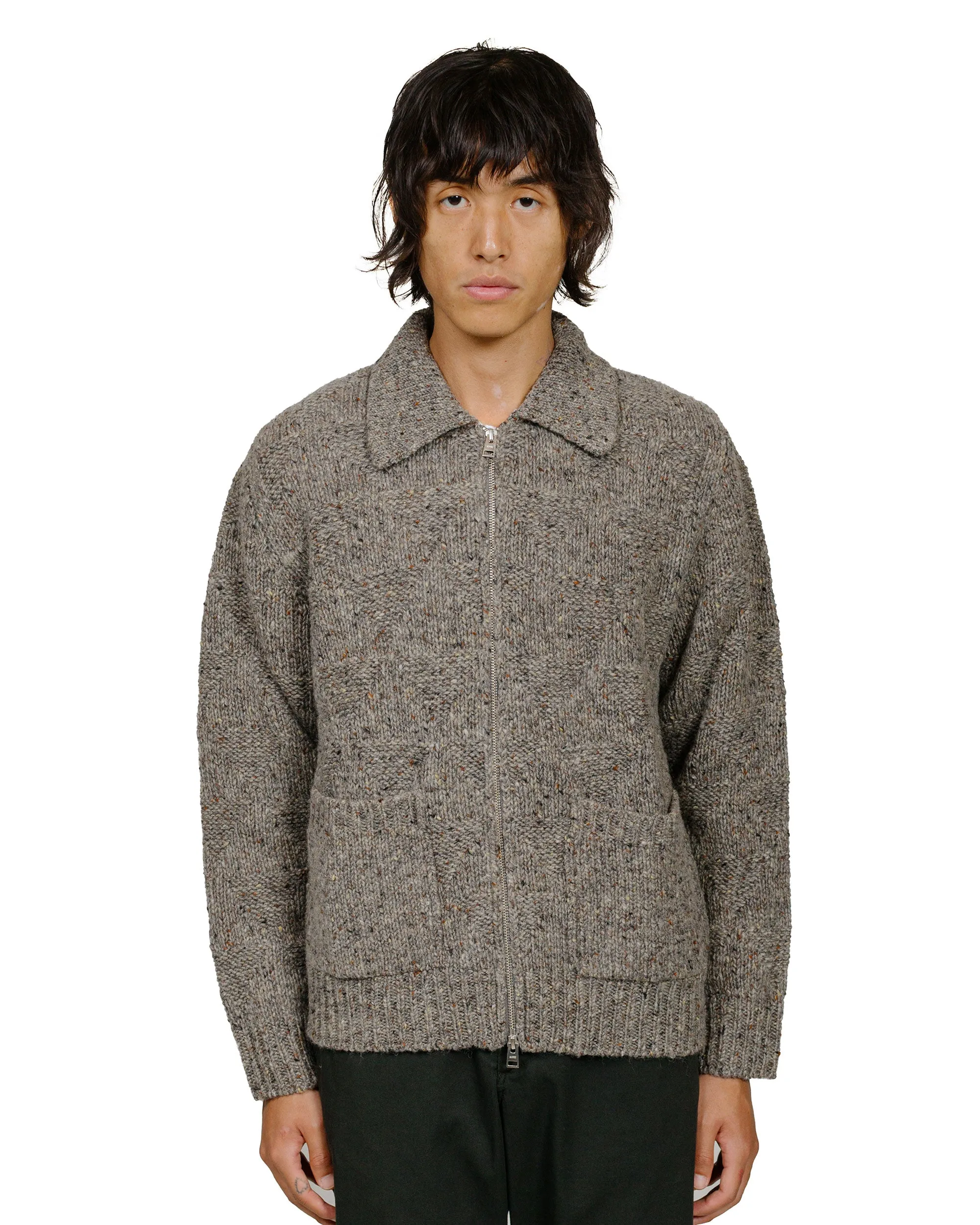 Norse Projects Erik Donegal Diamond Jacket Grey Melange Trendy Wearable Travel Outfit