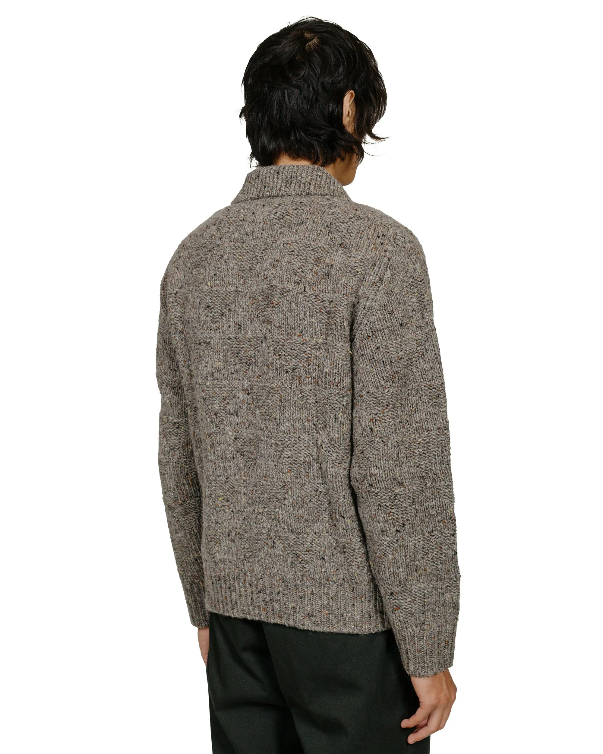 Norse Projects Erik Donegal Diamond Jacket Grey Melange Active Wear Look Basic Wear