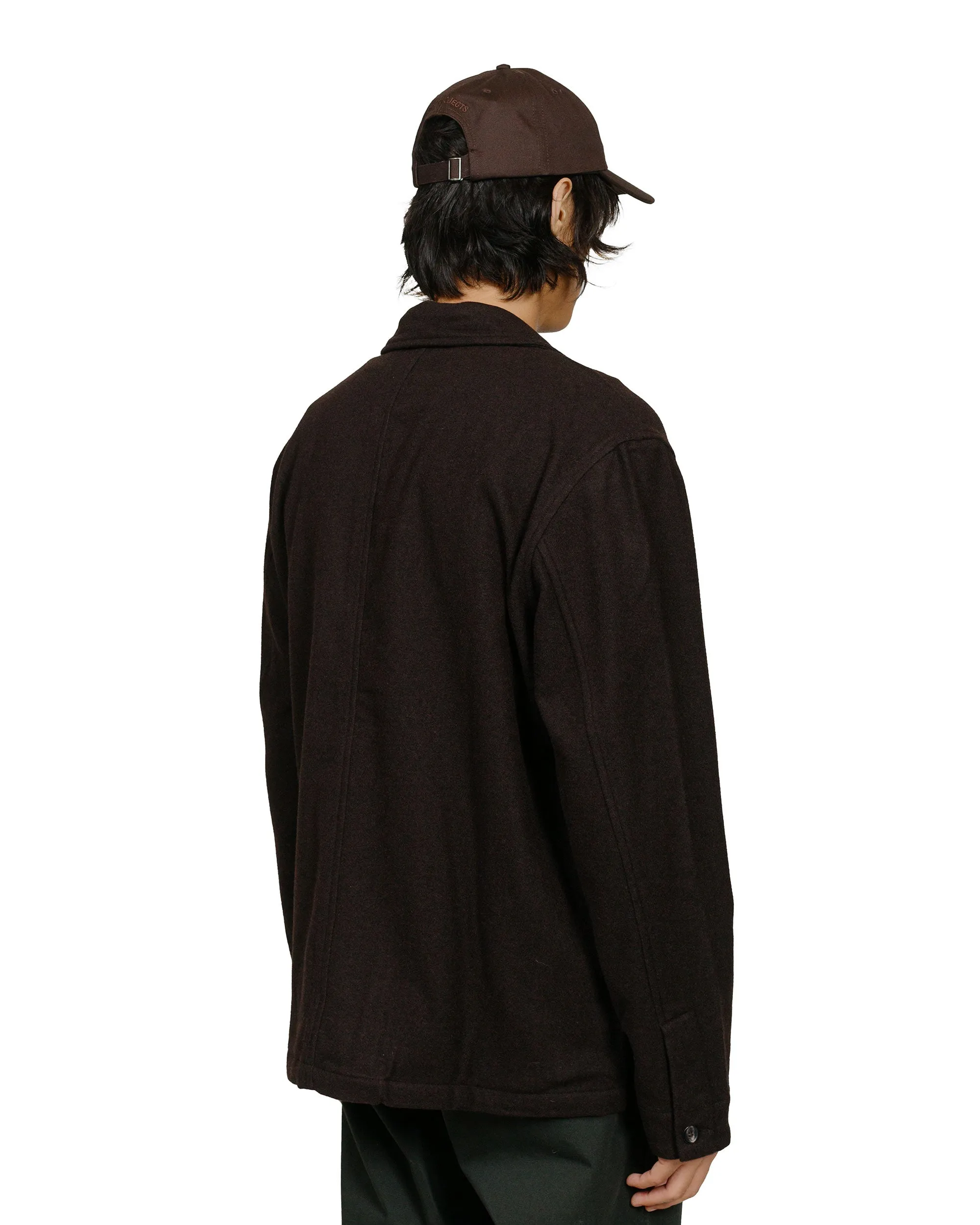 Norse Projects Folke Wool Overshirt Espresso Everyday Essential
