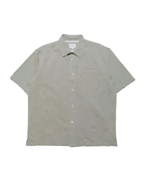 Sophisticated Look Mountain Escape Norse Projects Ivan Relaxed Cotton Linen SS Shirt Ivy Green