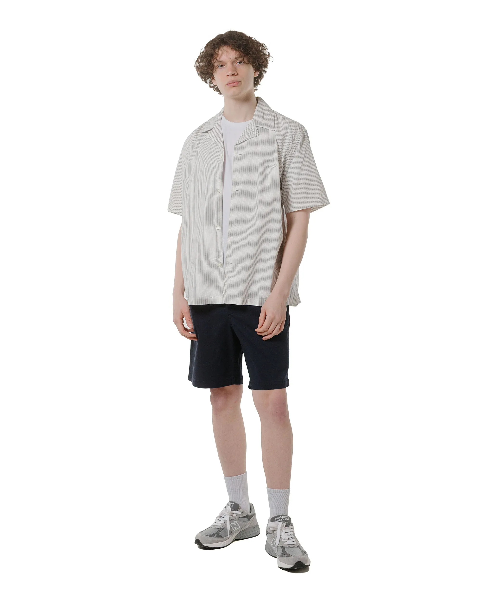 Odorless Binding Tape Ultra Soft Interior Norse Projects Mads Poplin Stripe SS Ecru