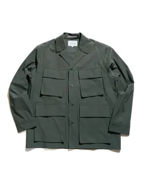Norse Projects Mads Travel Light Overshirt Black Olive Neutral Tones
