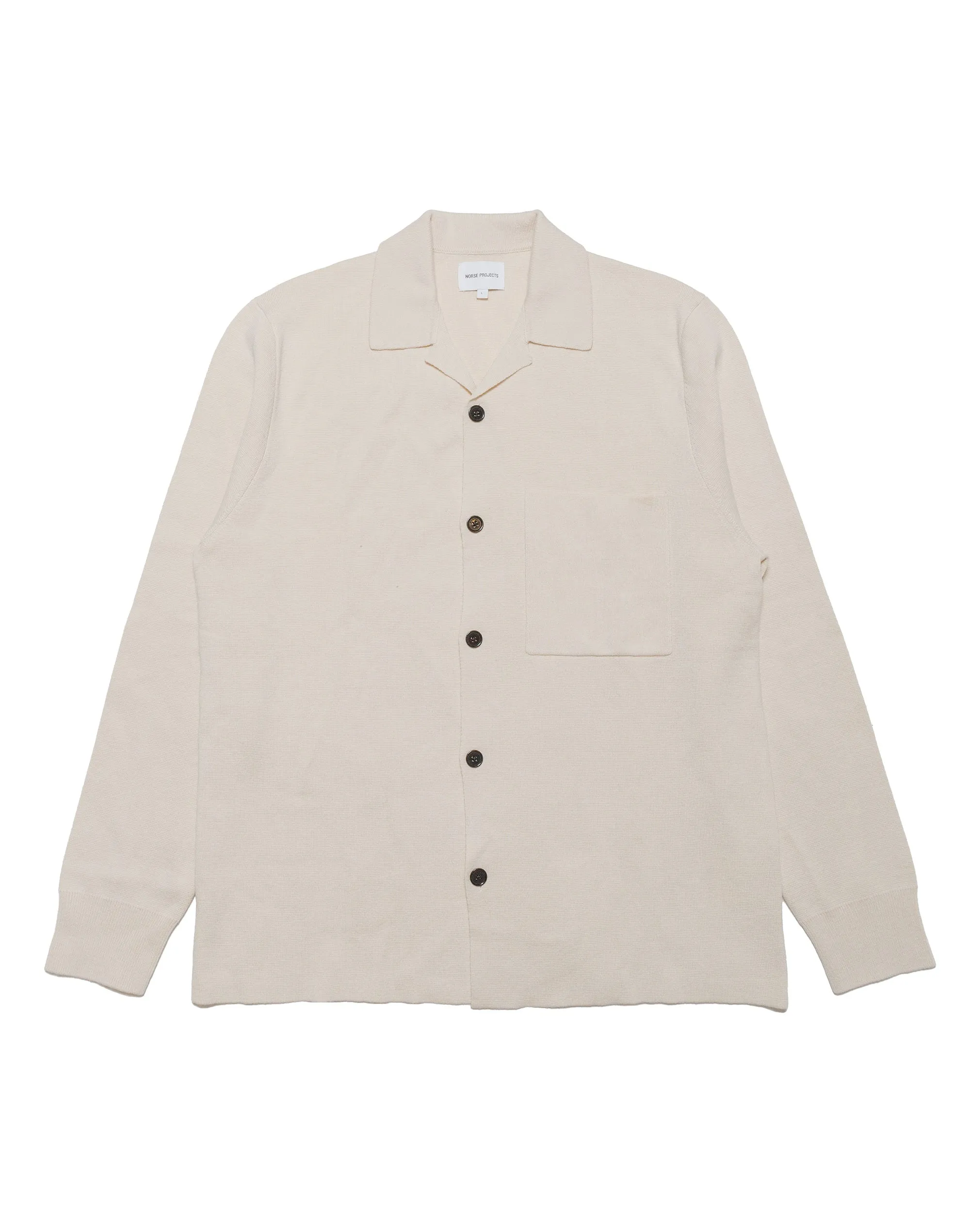 Trendy Essentials Norse Projects Nicolai Merino Cotton Milano Jacket Enamel White