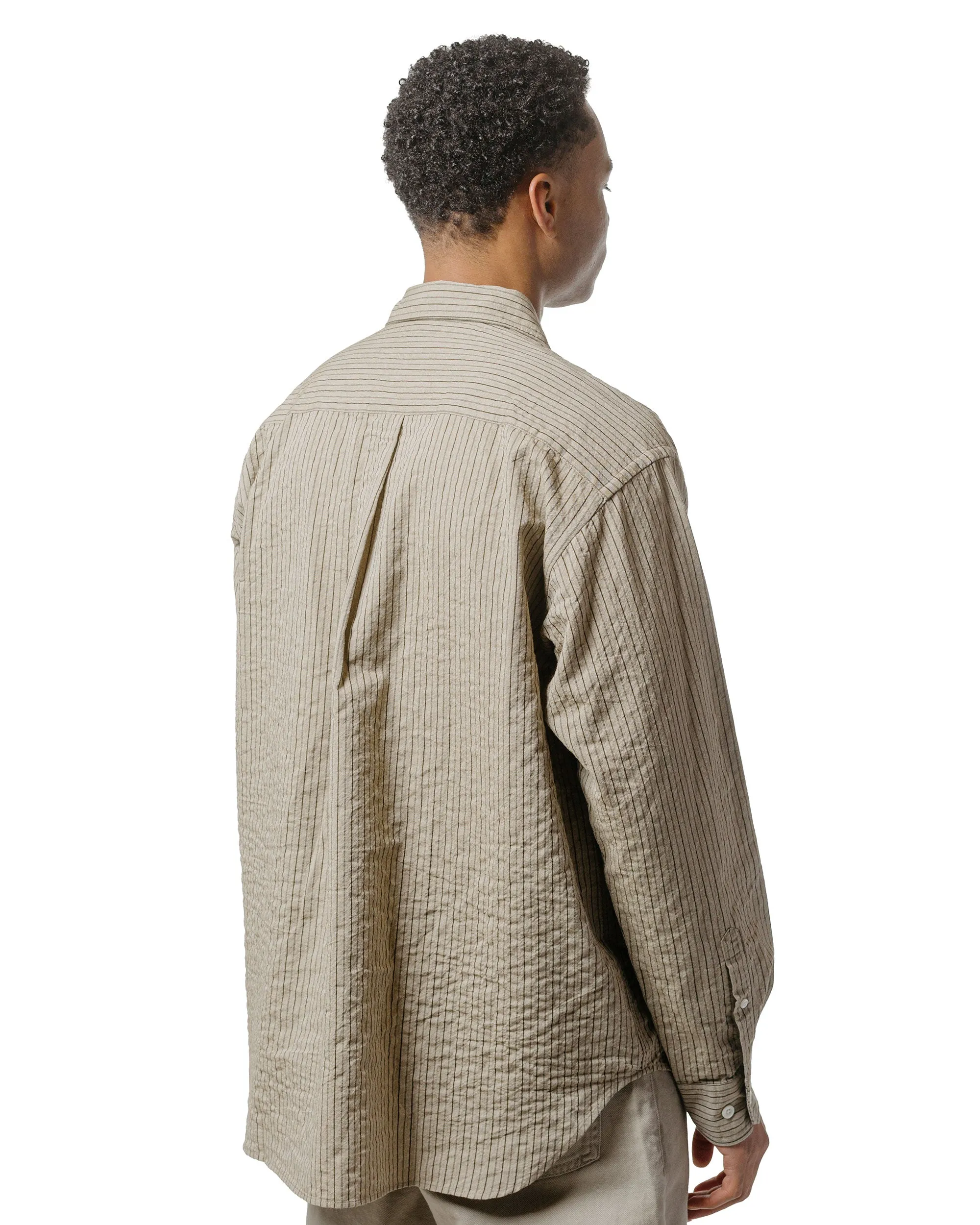 Country Charm Autumn Look Norse Projects Ole Oversized Striped Shirt Clay