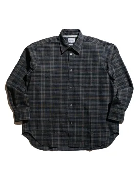 Spring Break birthday celebration Norse Projects Ole Oversized Wool Check Shirt Charcoal Grey