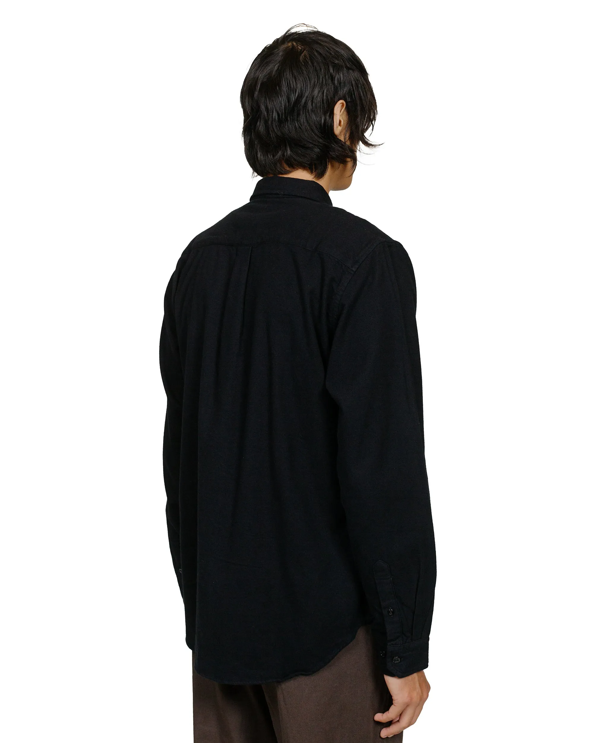 Low Profile Pocket Design Edgy Design Norse Projects Osvald Flannel Shirt Black