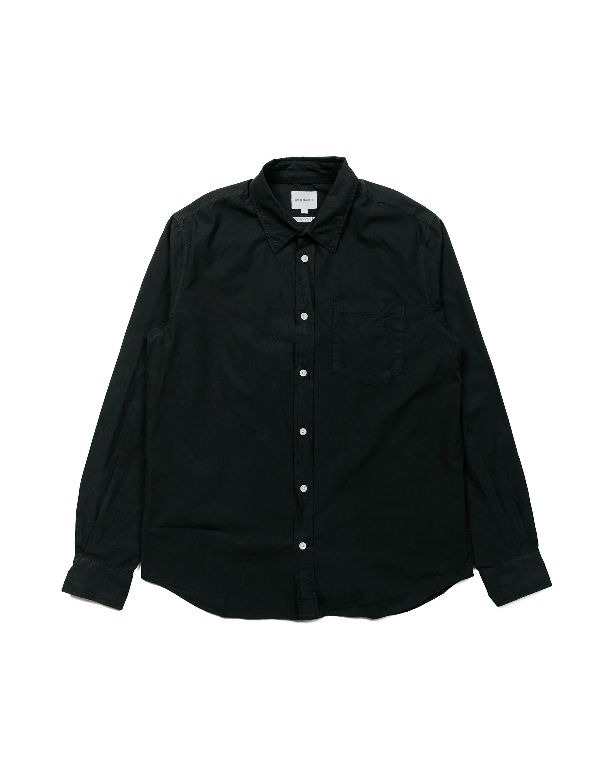 Norse Projects Osvald Tencel Black Handcrafted Detail ethical fashion