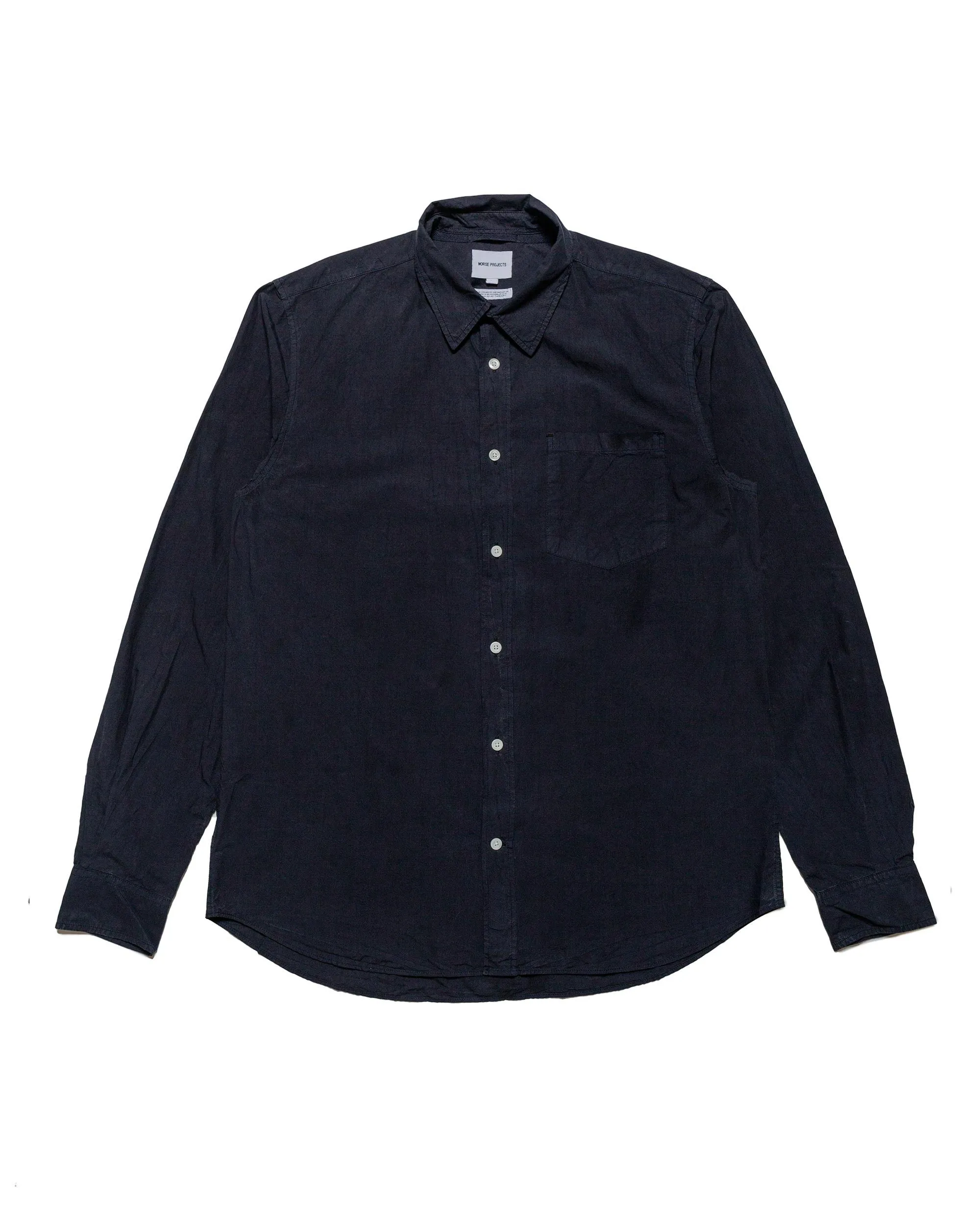 Fashion-Forward Odor Control Technology Norse Projects Osvald Tencel Dark Navy