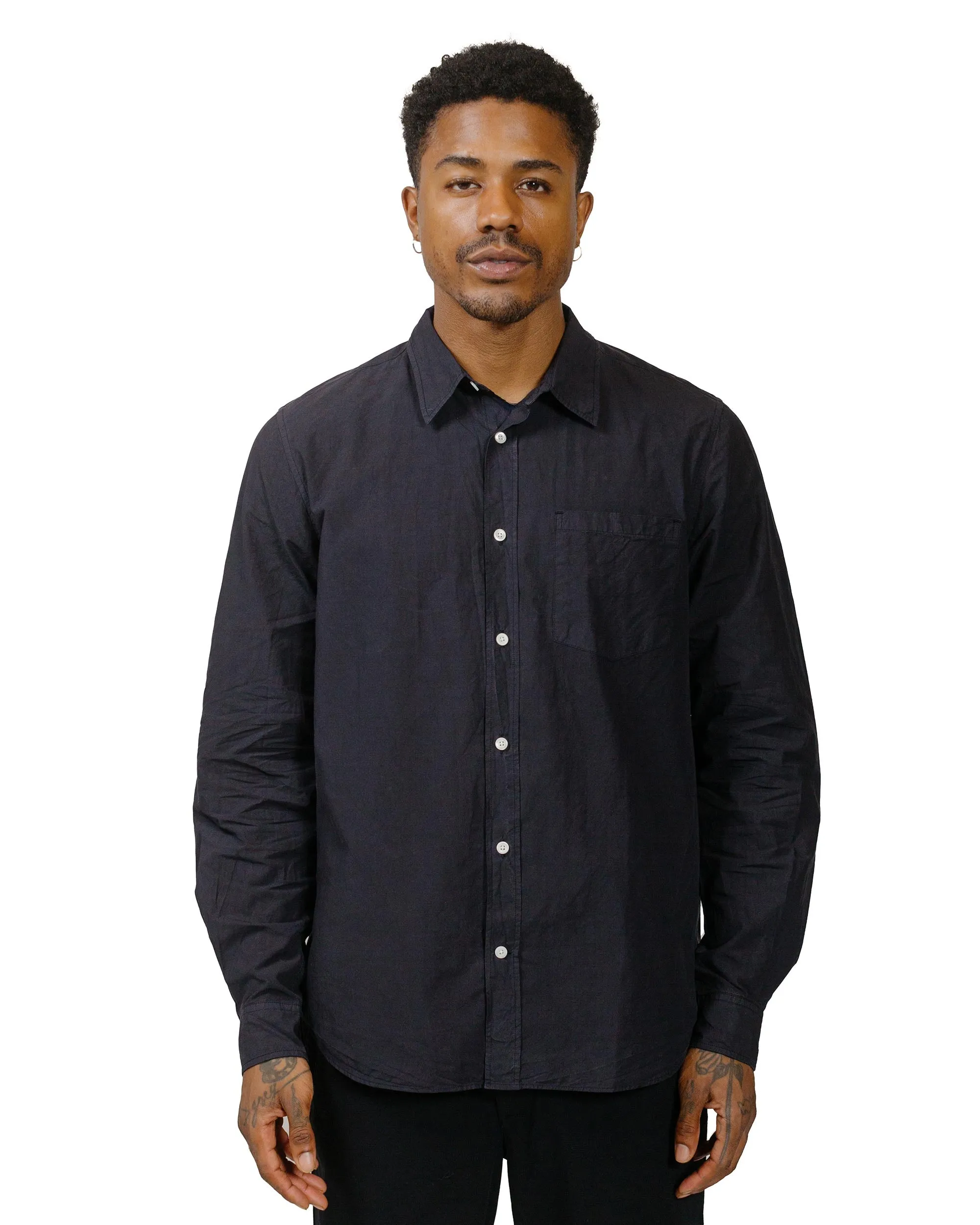 Polka Dot Norse Projects Osvald Tencel Dark Navy