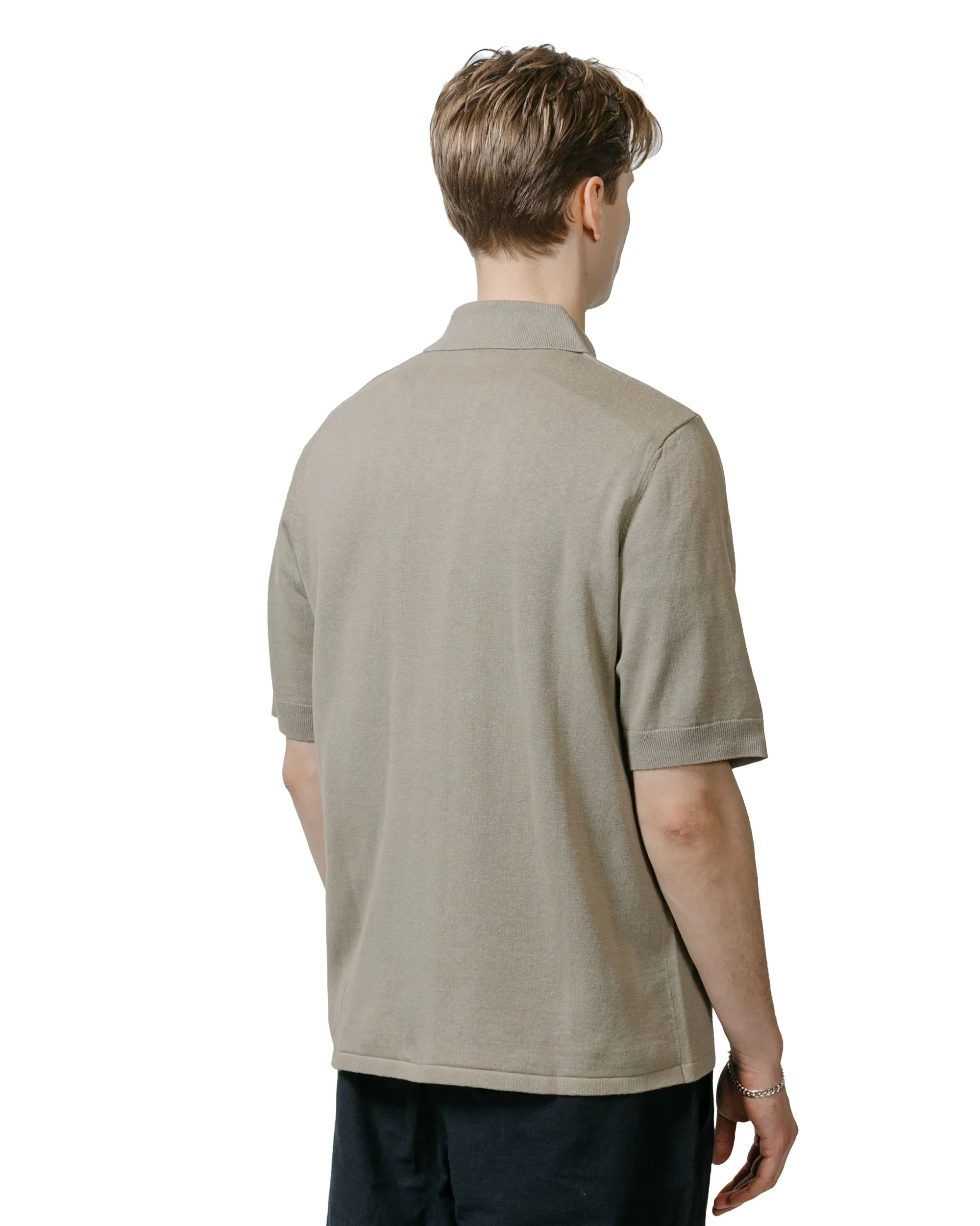 Norse Projects Rollo Cotton Linen SS Shirt Clay Tailored Silhouette Raw edge