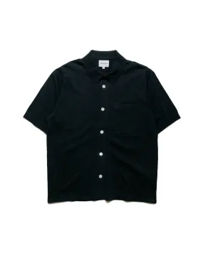 Tuckable Hem Norse Projects Rollo Cotton Linen SS Shirt Dark Navy