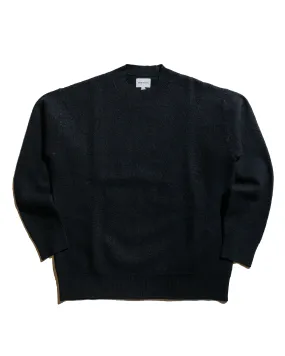 High-quality Norse Projects Rom Boiled Wool Crewneck Dark Navy