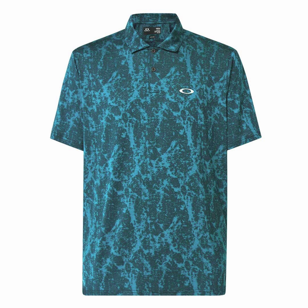 Oakley - Men's Marble Jaquard Polo (FOA404363 6LA) Flex Foam Reinforced Ventilated Side Gussets