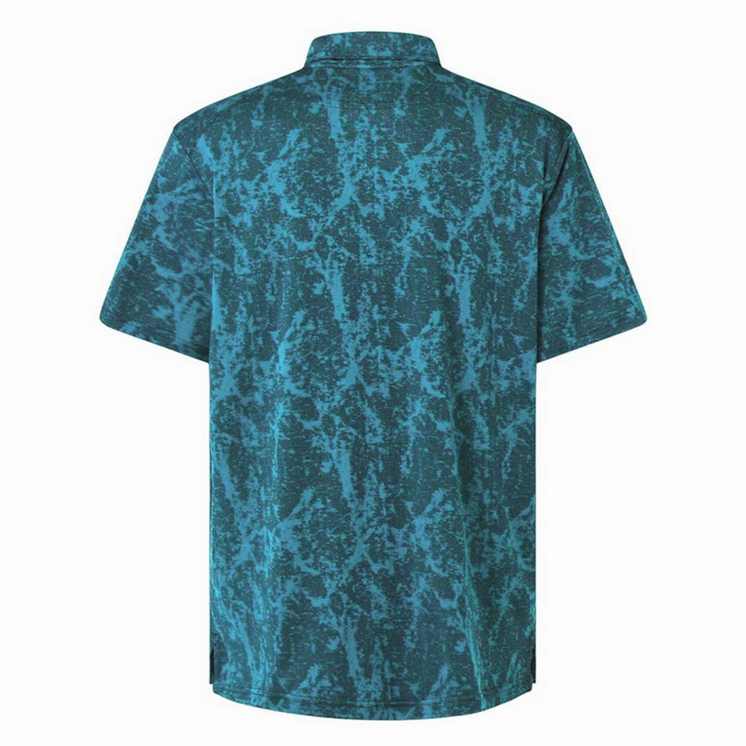 Oakley - Men's Marble Jaquard Polo (FOA404363 6LA) Tailored Fit Sweat Ready