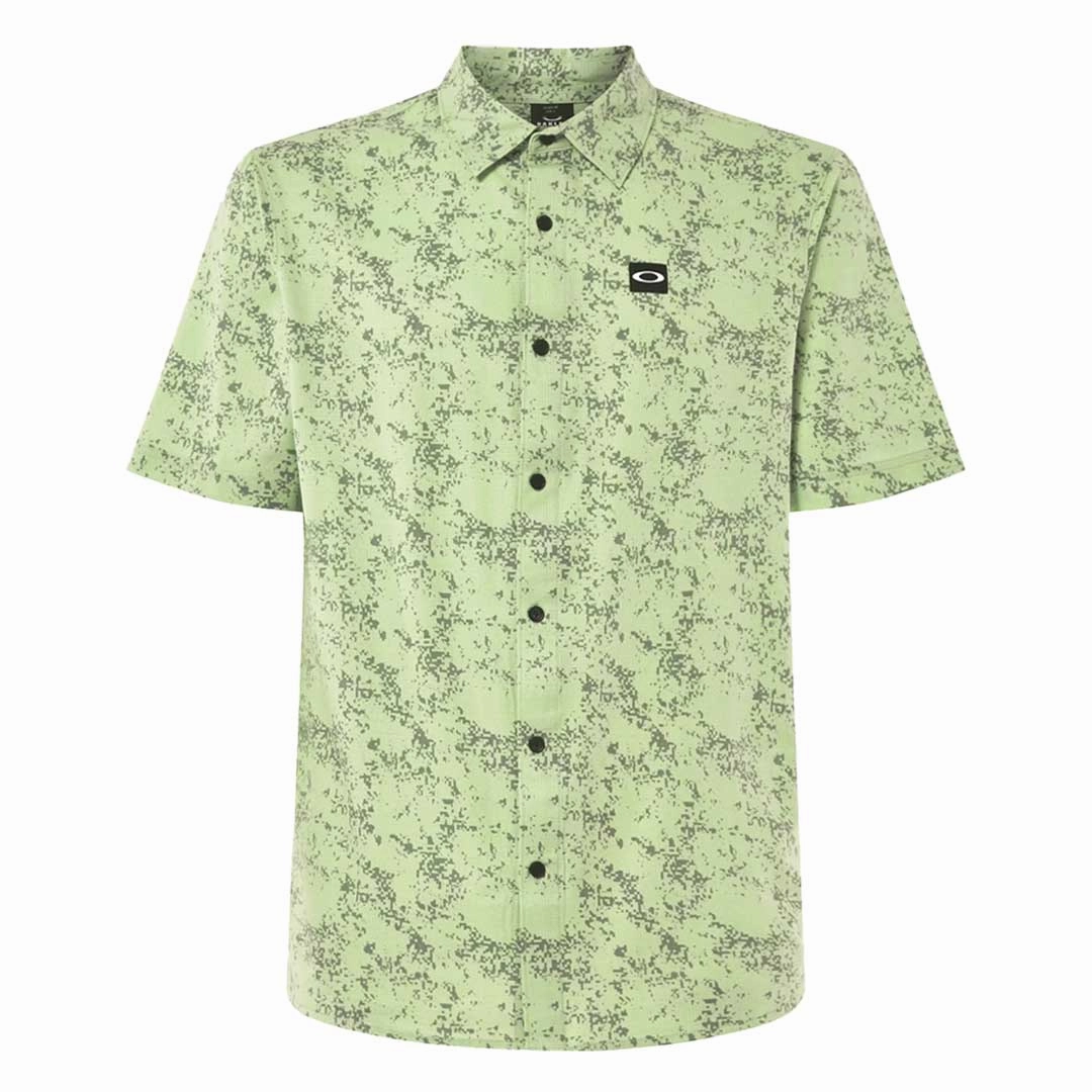 Seam Free Engineering Oakley - Men's Sand Camo Woven Short Sleeve Shirt (FOA404369 9VN)