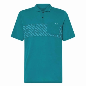 Oakley - Men's Sand Stripe Pocket Polo (FOA404364 67M) Athletic Collar Style