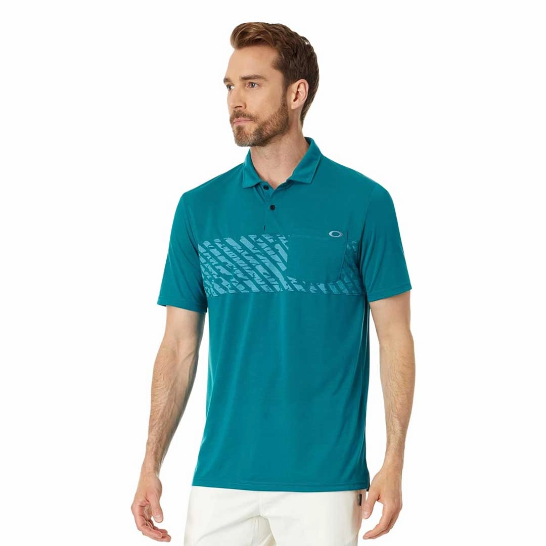 Rugged Wear Oakley - Men's Sand Stripe Pocket Polo (FOA404364 67M)