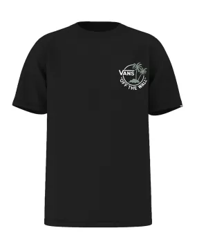 Stylish Bottom Vans Classic Mini Dual Palm Tee - Black / Iceberg