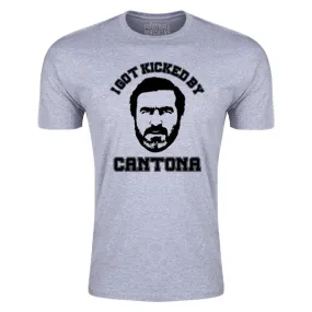 Cozy Layer Reinforced Neckline Football Machine Men's I Got Kicked By Cantona T-Shirt (Sport Grey)
