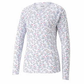 Roll Up Cuff System Puma - Women's YouV Micro Floral Long Sleeve T-Shirt (539033 01)
