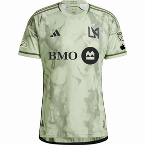 Lightweight Mesh Panels Comfort Driven adidas LAFC Authentic Away Jersey w/ MLS   Apple TV   Ford Patches 24/25 (Magic Lime)