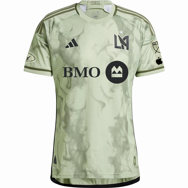 adidas LAFC Authentic Away Jersey w/ MLS   Apple TV   Ford Patches 24/25 (Magic Lime) Laser Cut Ventilation