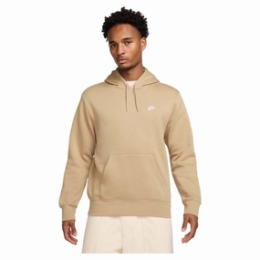 Men's Club Fleece Pullover Hoodie Mesh Ventilation Panels Breathable Design