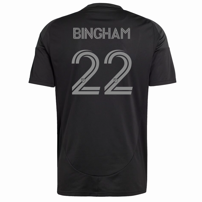 adidas David Bingham Charlotte FC Away Jersey 25/26 (Black) Smooth Silicone Gripper Adaptive Thermal Control