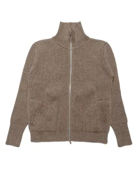 Relaxed Outfit Andersen-Andersen Navy Full-Zip Pockets Natural Taupe