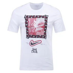 Nike Liverpool DNA T-Shirt 23/24 (White/Red) Low carbon footprint easygoing look