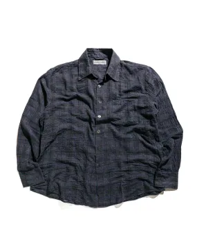 Our Legacy Above Shirt Bazaar Check Breeze Weave Multi Pocket Design adult clothing