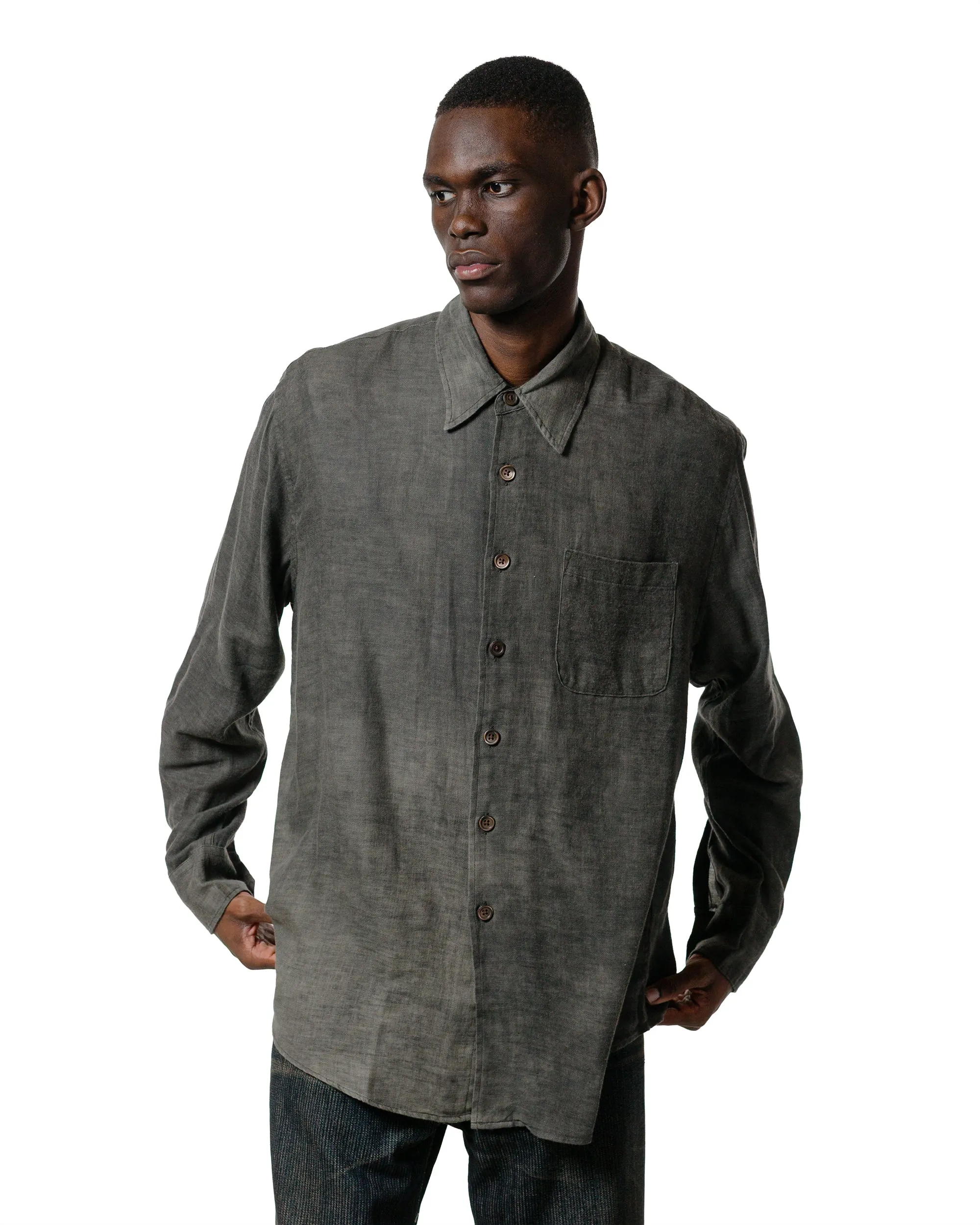 Structured Shoulder Support Our Legacy Above Shirt Dark Cloud Sparse Cotton Wool