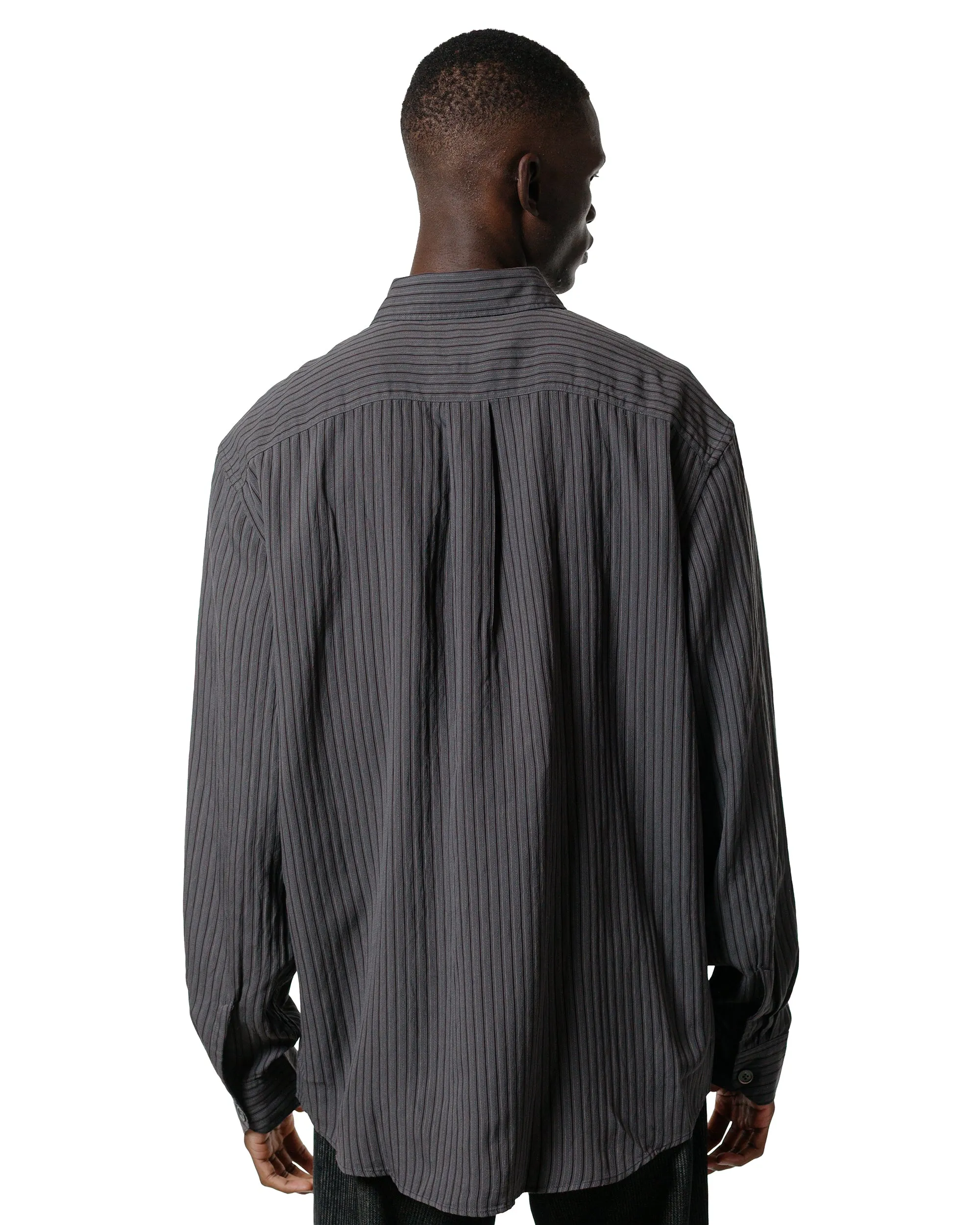 Non Iron checkered pattern Our Legacy Beyond Shirt Iron Stripe Ceremony Viscose