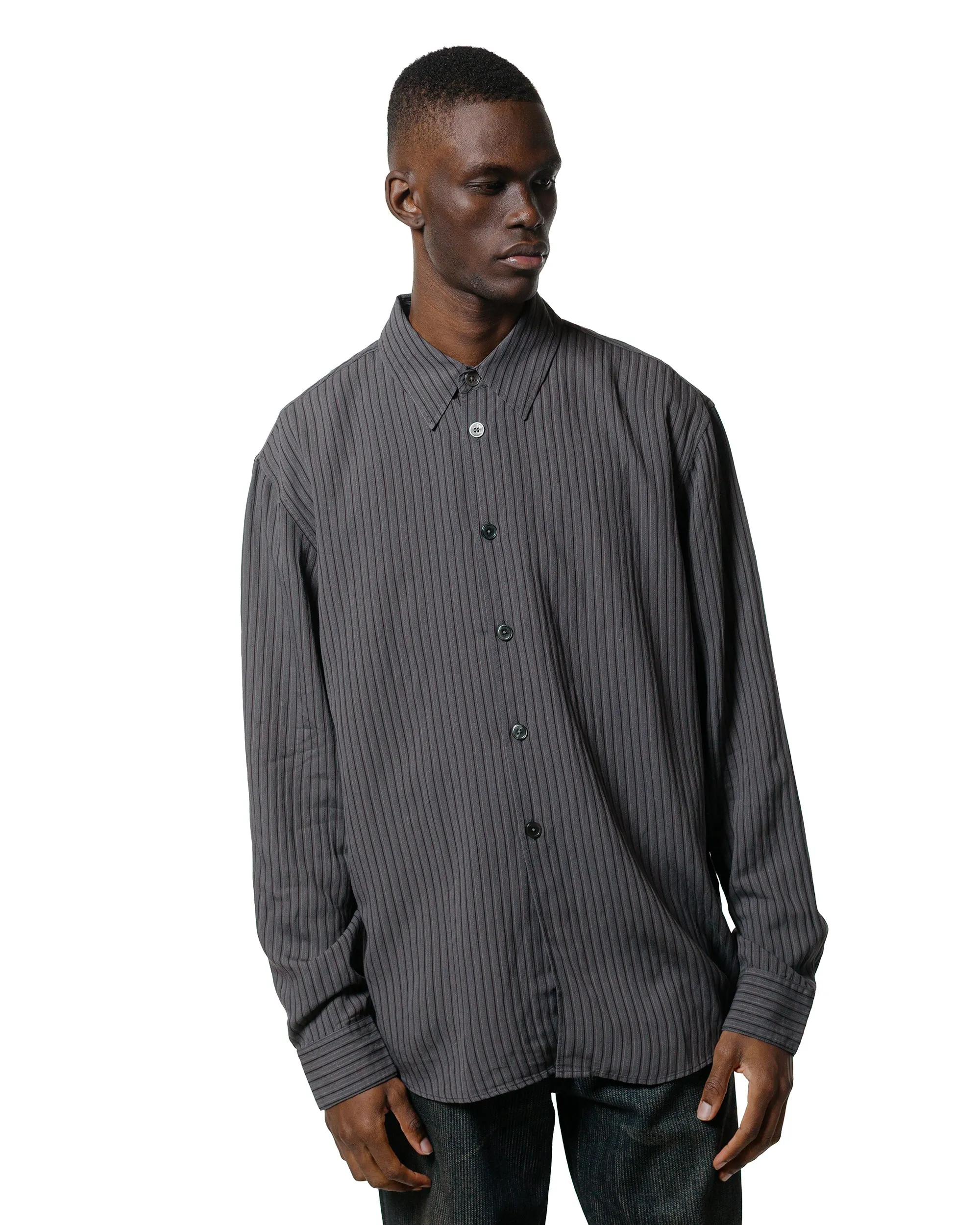 Our Legacy Beyond Shirt Iron Stripe Ceremony Viscose Multipurpose Utility Vintage Wash