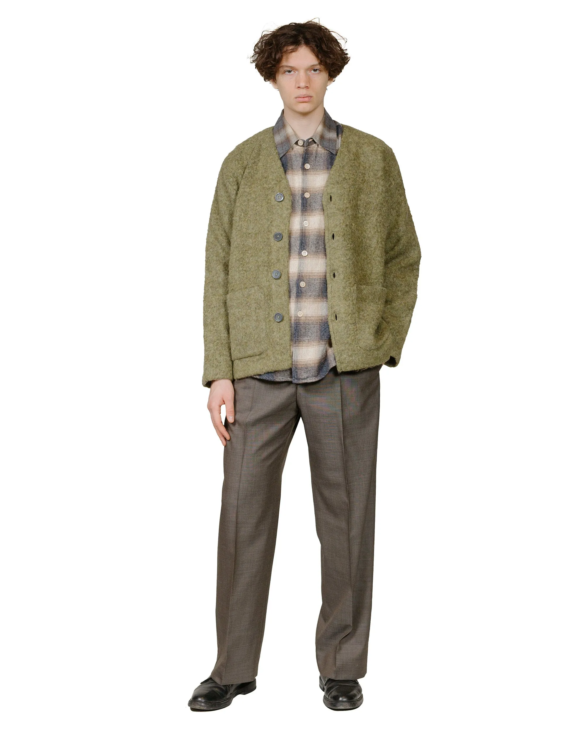 product competitive edge Weekend Minimal Our Legacy Cardigan Fresh Moss Tumble Wool