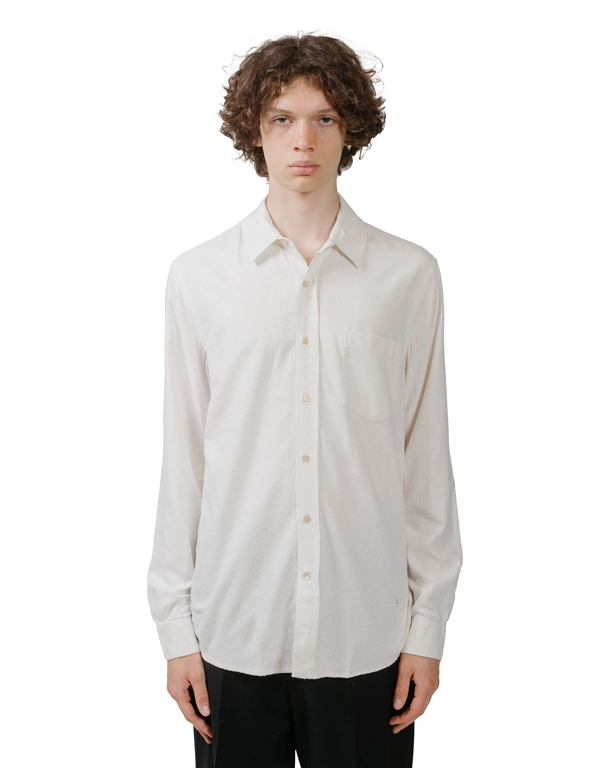 Our Legacy Classic Shirt White Silk Durable Material