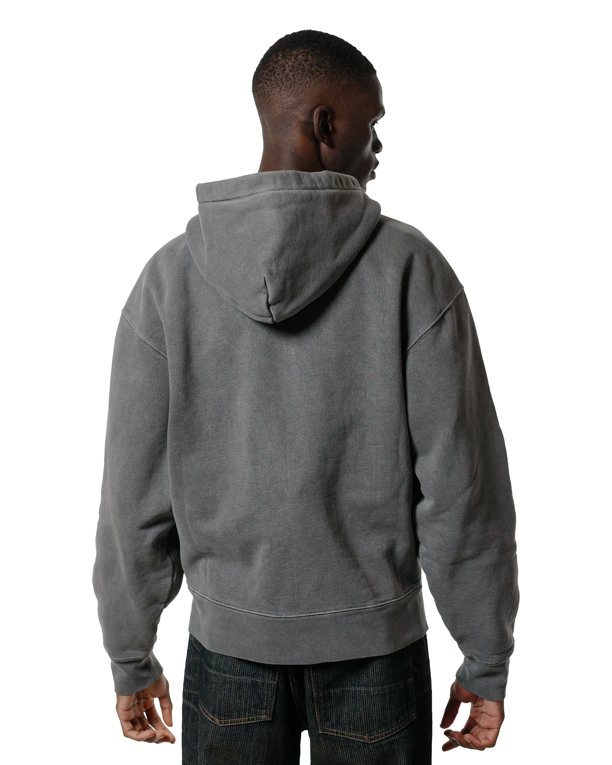 Our Legacy Rascal Hood Worn Black Hefty Fleece product marbled pattern Classic Chic