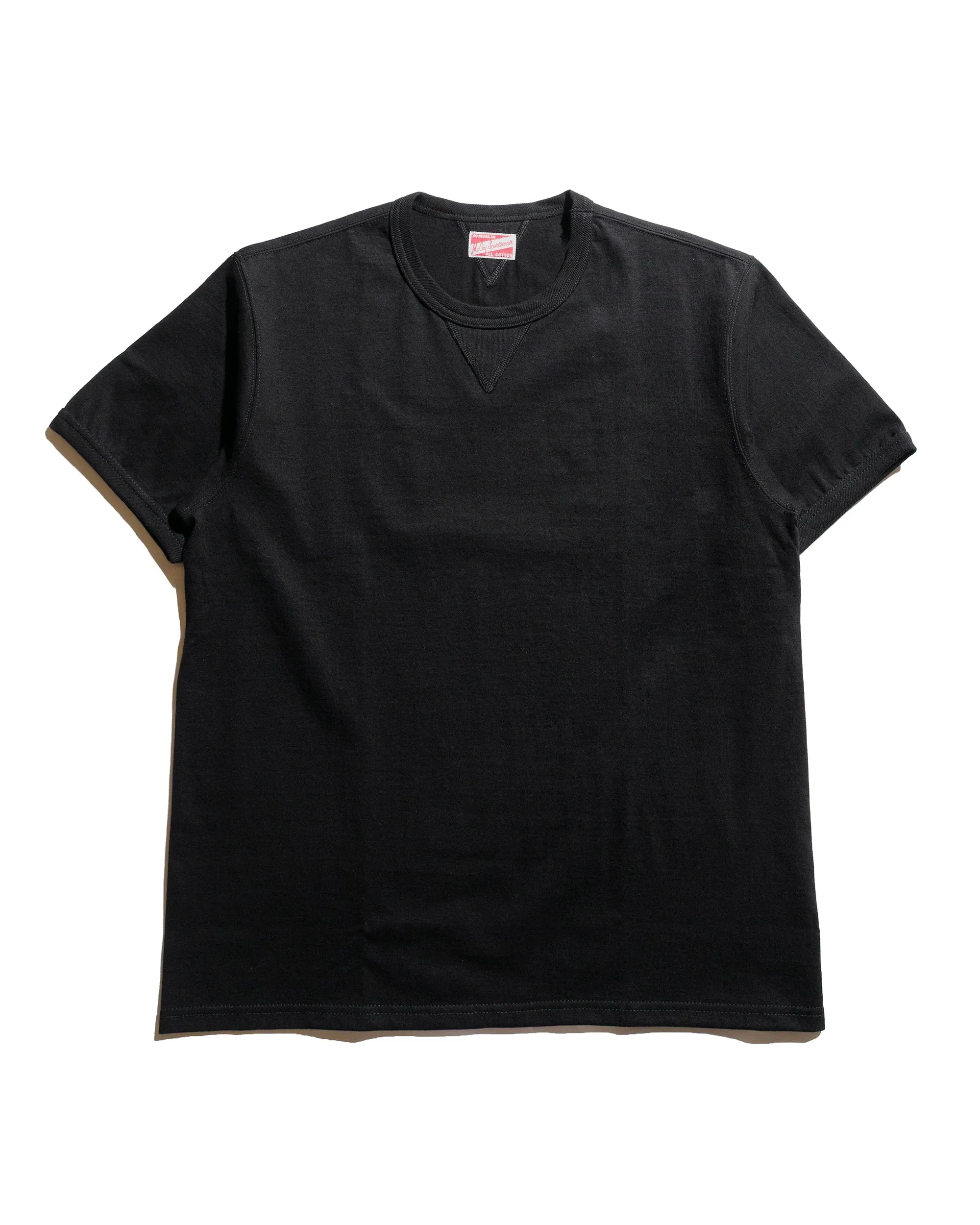 The Real McCoy's MC23020 Gusset Tee Black Cozy And Warm Christmas