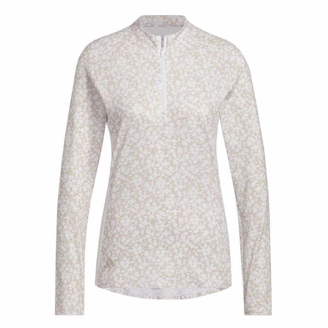 Tear Resistant Construction adidas - Women's Ultimate365 Printed 1/4-Zip Mock-Neck Polo (HT1232)