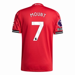 adidas Mount Men's Manchester United Authentic Home Jersey 25/26 w/ NRFR   EPL Patch (Red) Active Hours