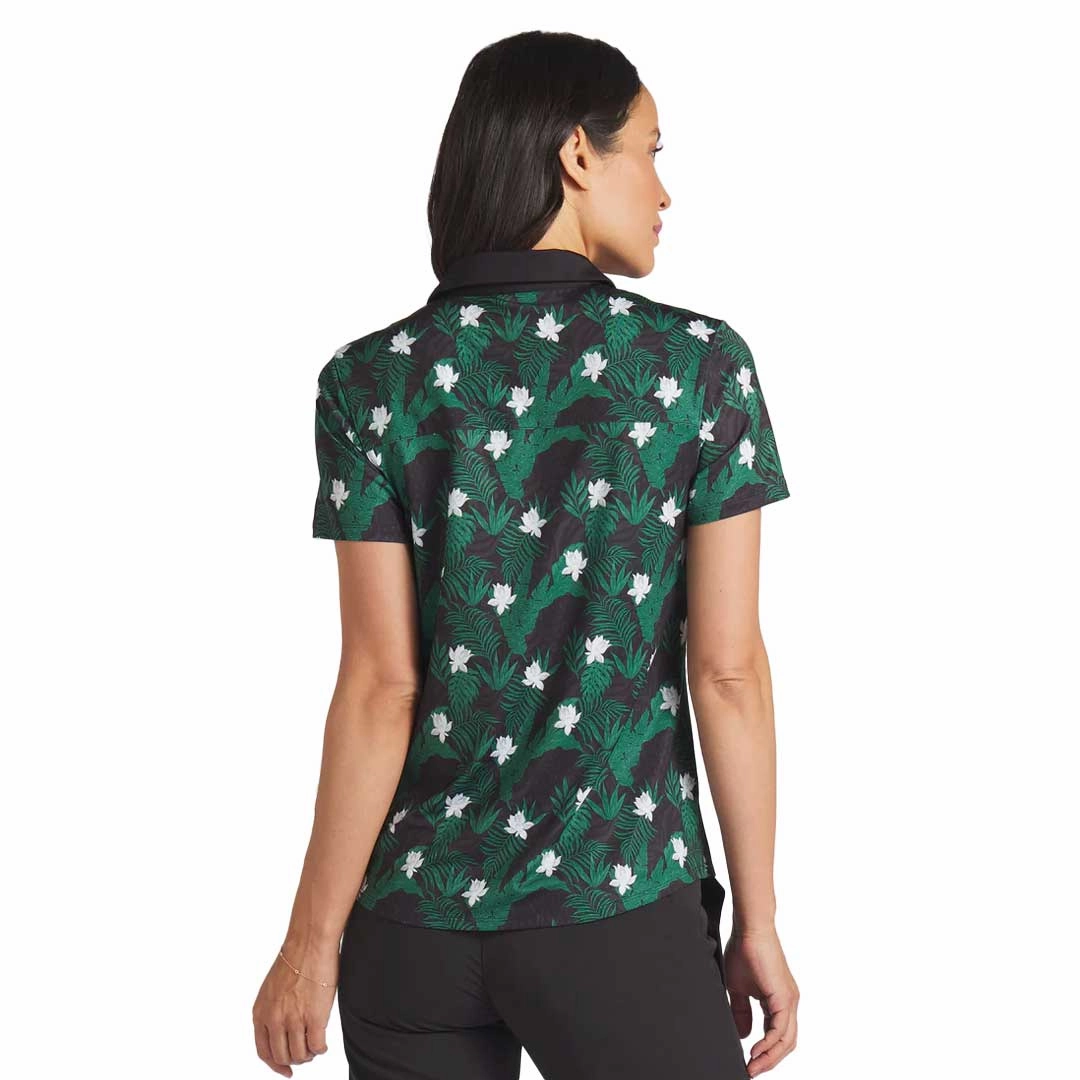 Stretch Fabric Technology Puma - Women's MATTR Tropic Short Sleeve Golf Polo (623925 02)
