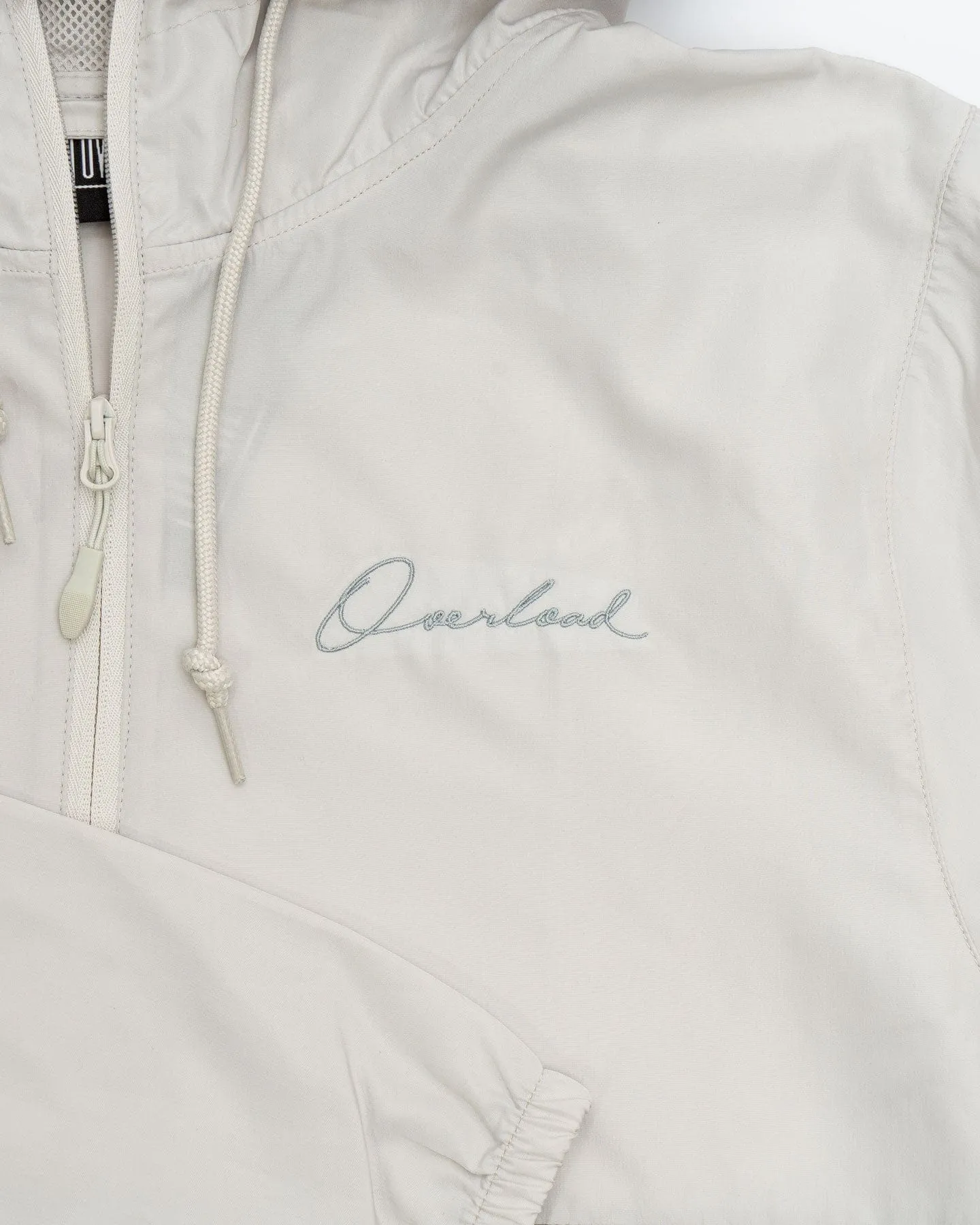HighCollar Style River Flow Overload Anorak Pullover Half Zip Windbreaker - Smoke / Graphite
