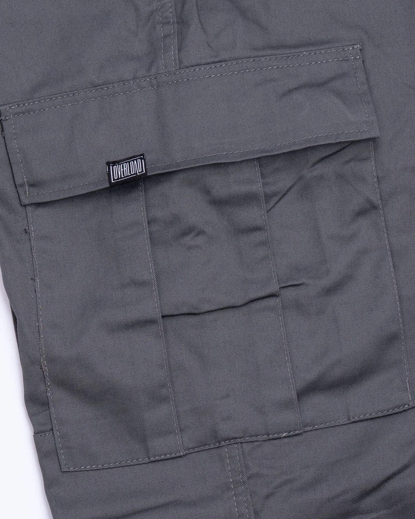 Stretchable Fabric Overload Cargo Pants - Charcoal