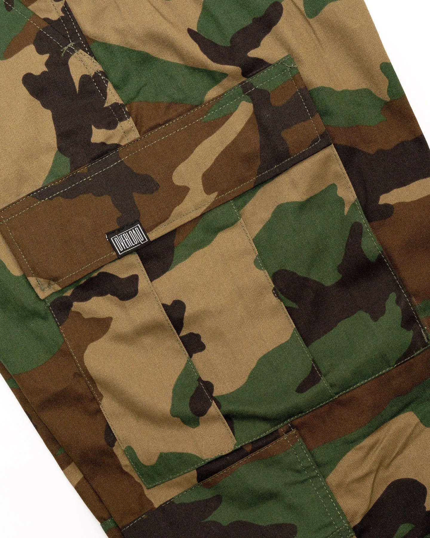 Overload Cargo Pants - Woodland Camo Workwear Essentials