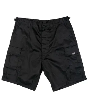 Overload Cargo Shorts - Black SeamlessFit Tech Edge
